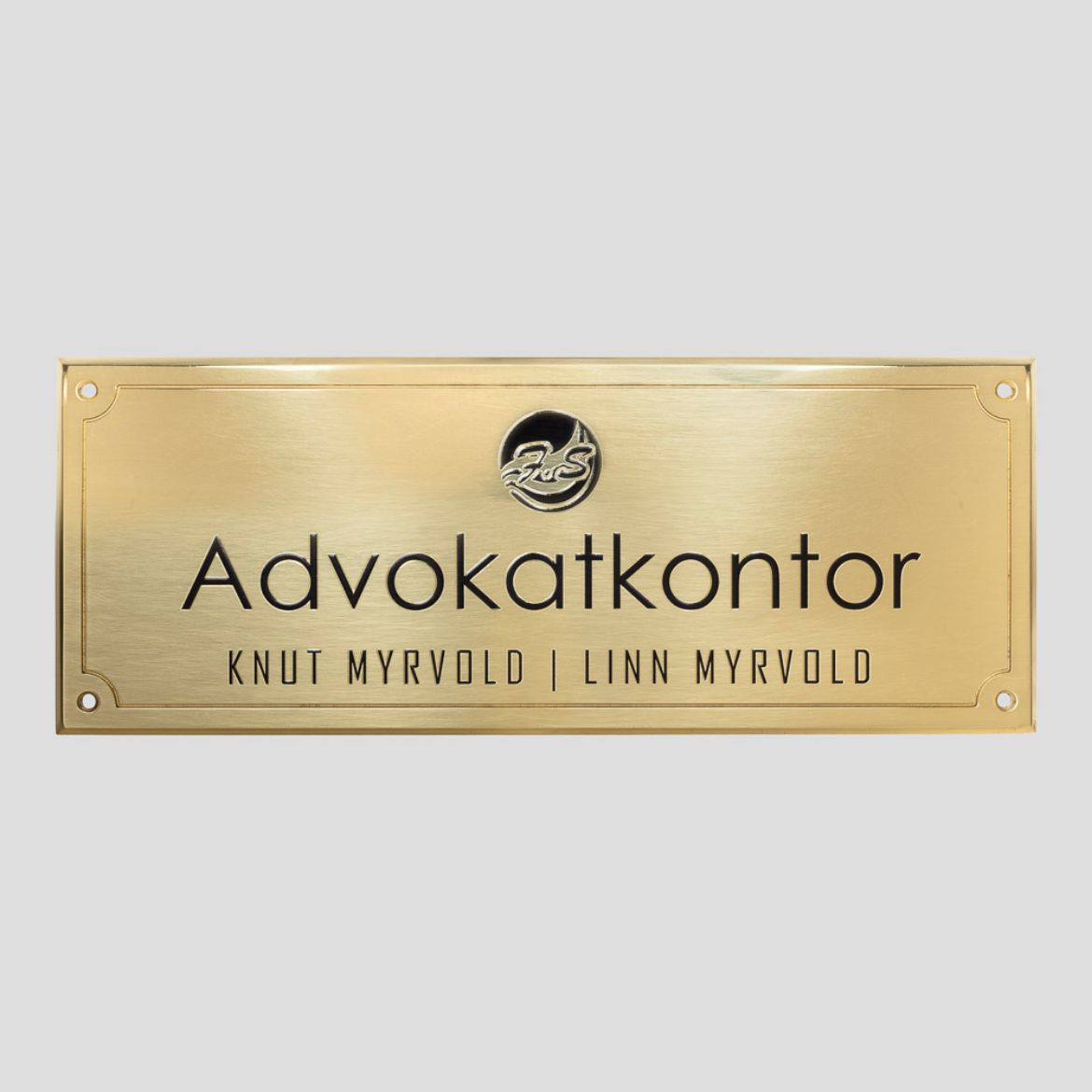 Bilde av Dørskilt m/gravert kant 