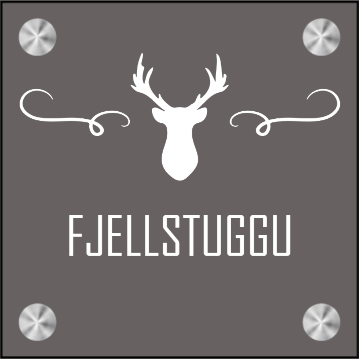 Bilde av Akryl grå - Hjort