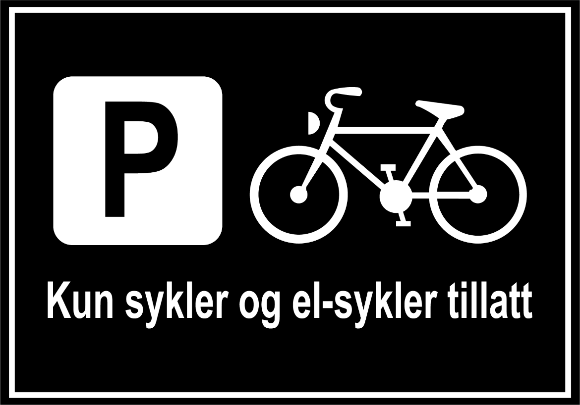 Bilde av Sykkelparkering 300x210 sort