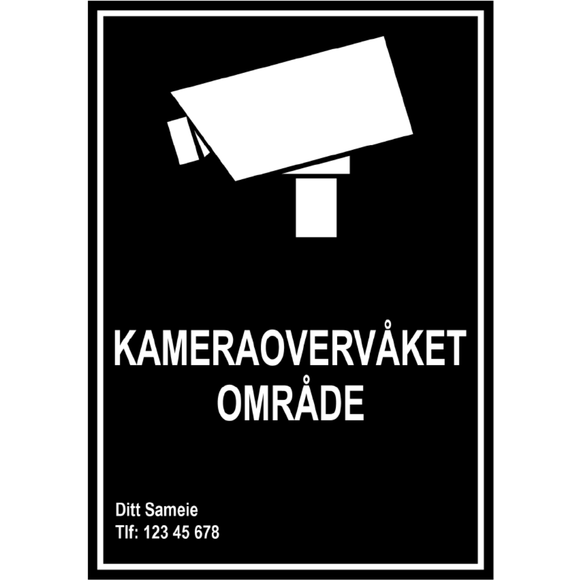 Bilde av Kameraovervåking 210x300 sort