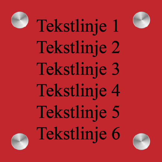 Bilde av Dørskilt akryl 145x145 mm
