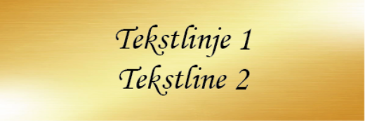 Bilde av Dørskilt messing 150x50 mm