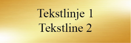 Bilde av Dørskilt messing 150x50 mm