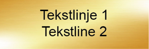 Bilde av Dørskilt messing 150x50 mm