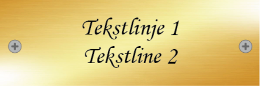 Bilde av Dørskilt messing 150x50 mm