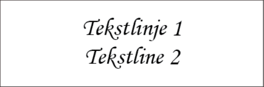 Bilde av Dørskilt plast 150x50 mm