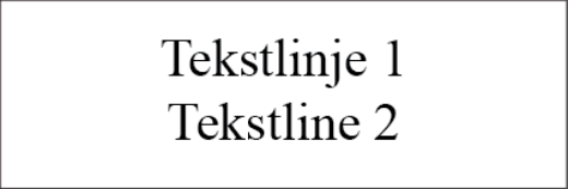 Bilde av Dørskilt plast 150x50 enkel