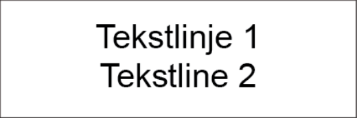 Bilde av Dørskilt plast 150x50 enkel