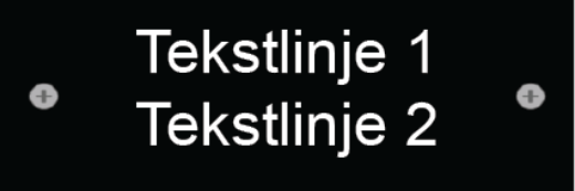 Bilde av Dørskilt plast 150x50 enkel