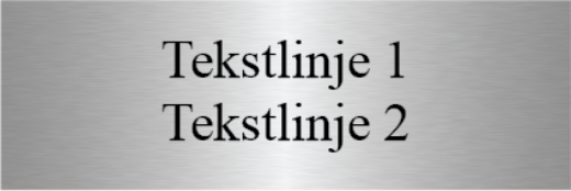 Bilde av Dørskilt stål 150x50 mm