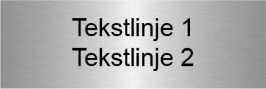 Bilde av Dørskilt stål 150x50 mm