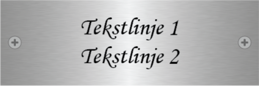 Bilde av Dørskilt stål 150x50 mm