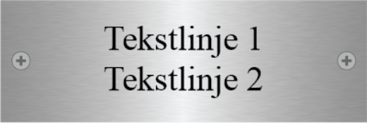 Bilde av Dørskilt stål 150x50 mm