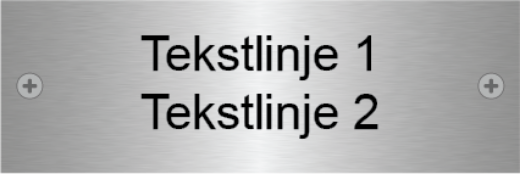 Bilde av Dørskilt stål 150x50 mm