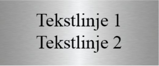 Bilde av Dørskilt stål 120x50 mm
