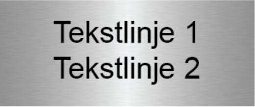 Bilde av Dørskilt stål 120x50 mm