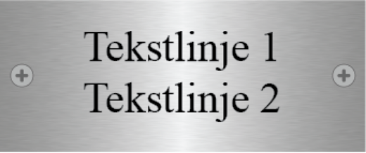 Bilde av Dørskilt stål 120x50 mm