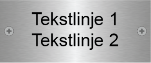 Bilde av Dørskilt stål 120x50 mm