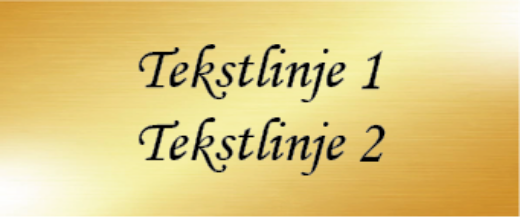 Bilde av Dørskilt messing 120x50 mm