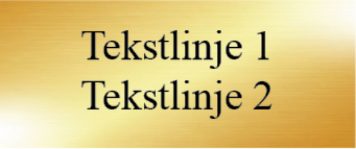 Bilde av Dørskilt messing 120x50 mm