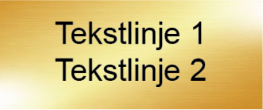 Bilde av Dørskilt messing 120x50 mm