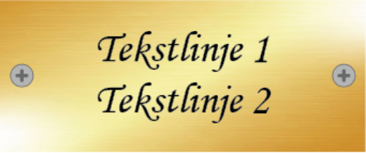 Bilde av Dørskilt messing 120x50 mm