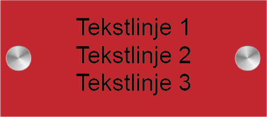 Bilde av Dørskilt akryl 160x70 mm